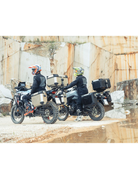 MALETA GIVI TREKKER OUTBACK EVO 58 ALUMINIO NEGRO