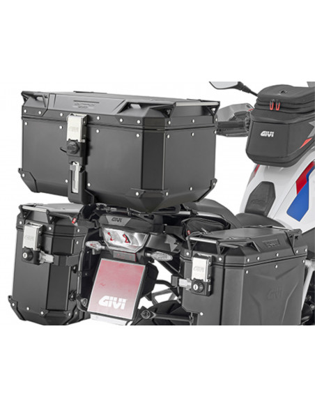 MALETA GIVI TREKKER OUTBACK EVO 58 ALUMINIO NEGRO